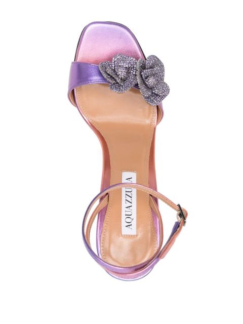 Aquazzura 105mm Crystal Orchid sandals - Purple