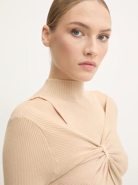 Answear.LAB sweter damski kolor brązowy lekki