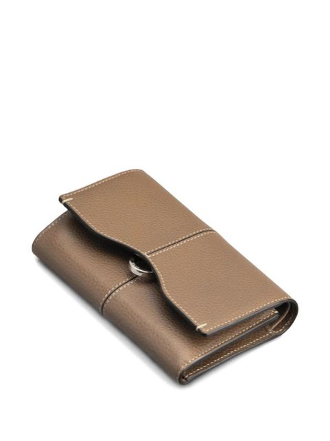 Tod's tri-fold pebble leather wallet - Neutrals
