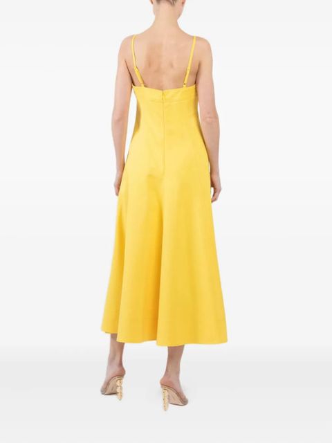 Simkhai Marisol sleeveless flared dress - Yellow