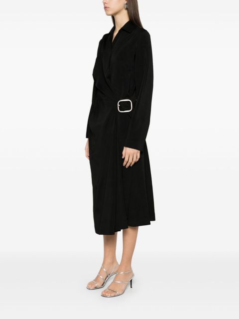 LOEWE belted midi dress - Black