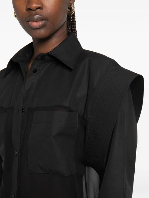Lanvin patch pocket shirt - Black
