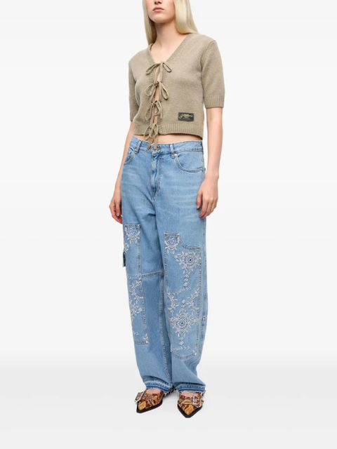 GANNI broderie-anglaise jeans - Blue - zdjęcie produktu nr 2