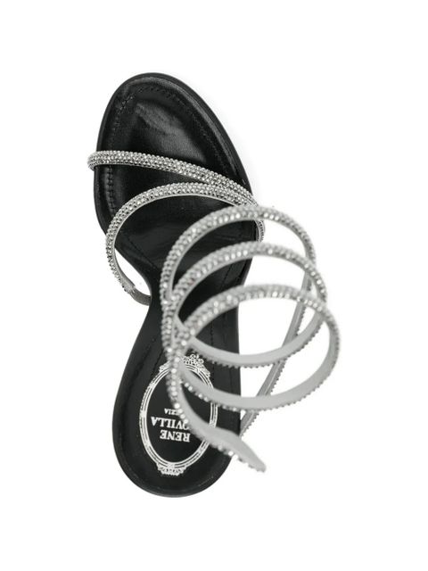 René Caovilla 105mm Margot sandals - Black