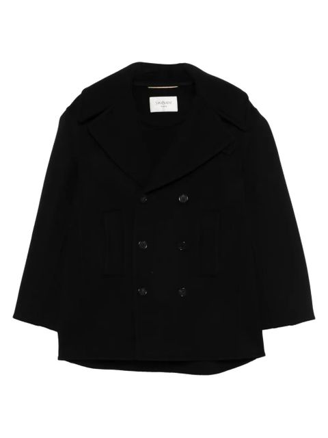 Saint Laurent double-breasted peacoat - Black - zdjęcie produktu nr 1
