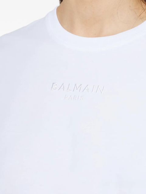 Balmain logo T-shirt - White