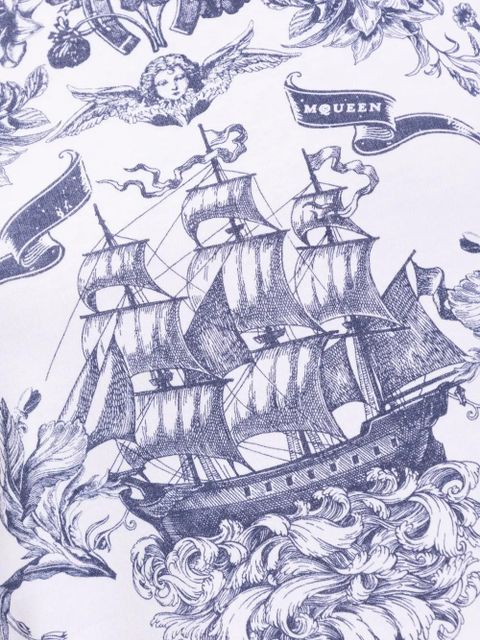 Alexander McQueen graphic-print t-shirt - White - zdjęcie produktu nr 2