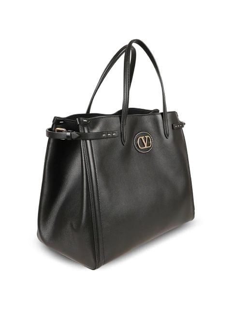Valentino Garavani Antibes leather tote bag - Black