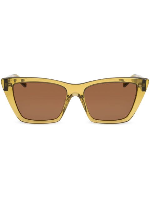Saint Laurent Eyewear rectangle-frame sunglasses - Green