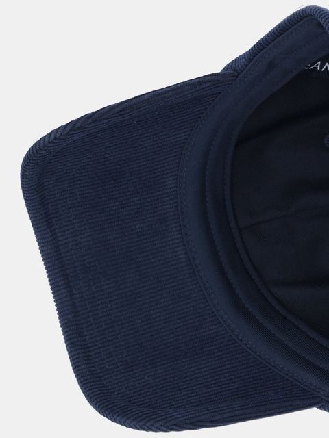 Tommy Jeans czapka z daszkiem sztruksowa kolor granatowy AW0AW17908