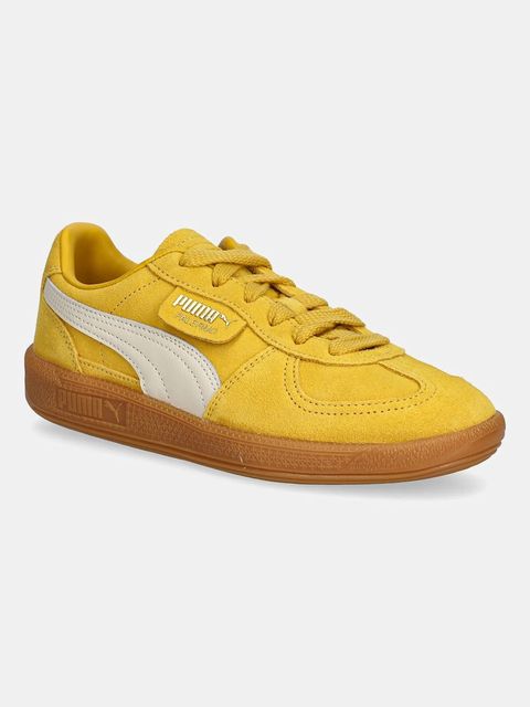 Puma sneakersy zamszowe Palermo Cobalt Glaze kolor żółty 396463 - zdjęcie produktu nr 1