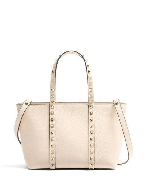 Valentino Garavani small Rockstud tote bag - Neutrals - zdjęcie produktu nr 2