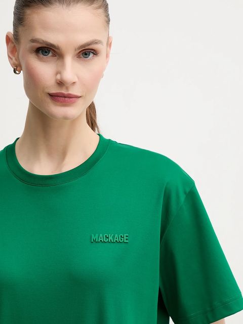 MACKAGE t-shirt bawełniany damski kolor zielony TEE.W
