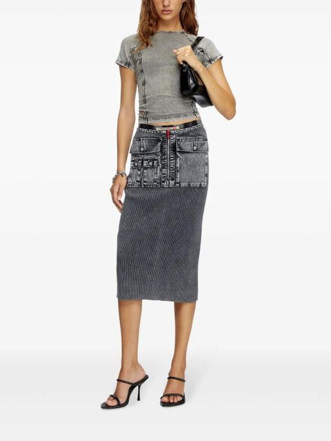 Diesel M-Meryn midi skirt - Grey - zdjęcie produktu nr 2