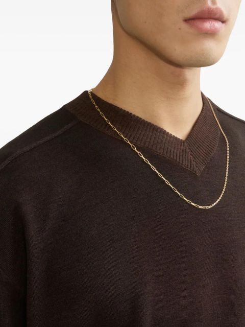 Burberry shield chain necklace - Gold