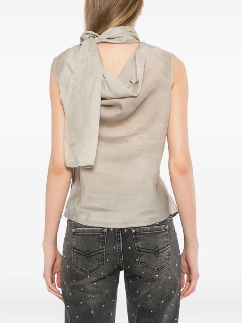 OUR LEGACY cowl-neck sleeveless top - Grey
