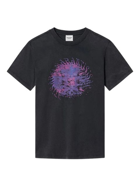 MARANT ÉTOILE Zoeline graphic T-shirt - Black - zdjęcie produktu nr 1