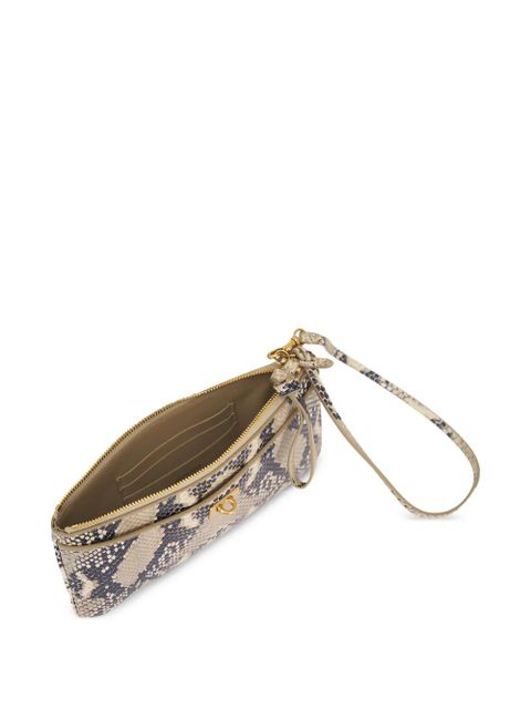 Balenciaga Rodeo snake-effect leather shoulder bag - Neutrals