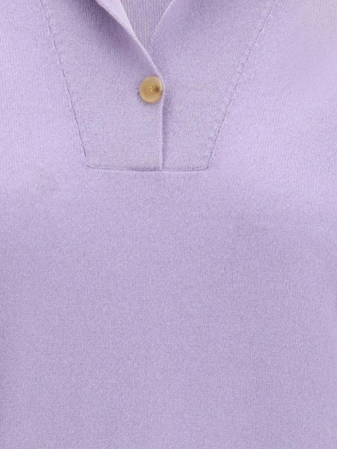 Loro Piana Sergio one-button polo shirt - Purple