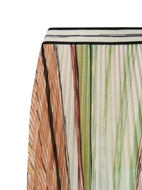 Missoni striped pleated midi skirt - Neutrals - zdjęcie produktu nr 2