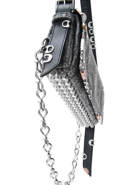 Alexander Wang studded chain-detailed shoulder bag - Black
