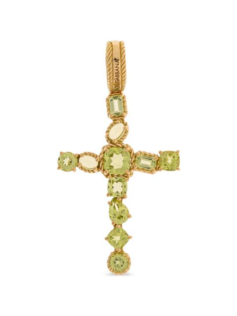 Dolce & Gabbana cross textured detailing necklace - Gold - zdjęcie produktu nr 1