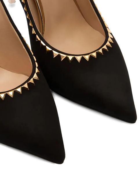 Casadei 100mm studded stiletto pumps - Black