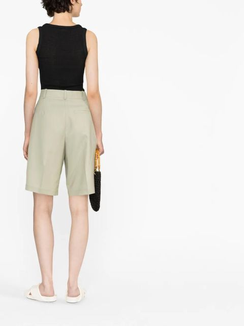 Jil Sander shirred tank top - Black