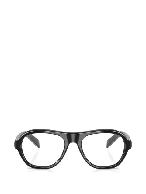 Prada Eyewear oval-frame glasses - Black - zdjęcie produktu nr 1
