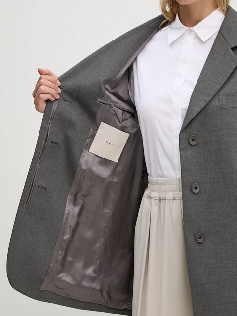 Remain marynarka z domieszką wełny Boxy Blazer