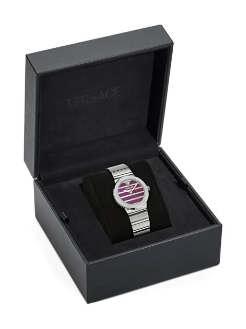 Versace striped-dial 33mm - Red