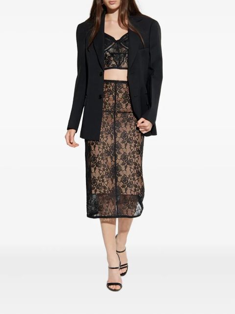 Self-Portrait lace panel top - Black - zdjęcie produktu nr 2