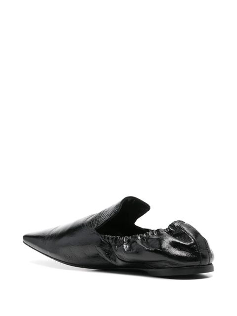 TOTEME leather loafers - Black