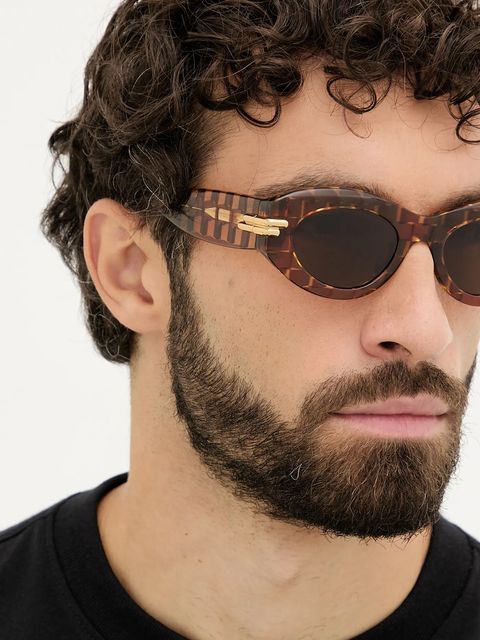 Bottega Veneta okulary przeciwsłoneczne damskie kolor brązowy BV1322S