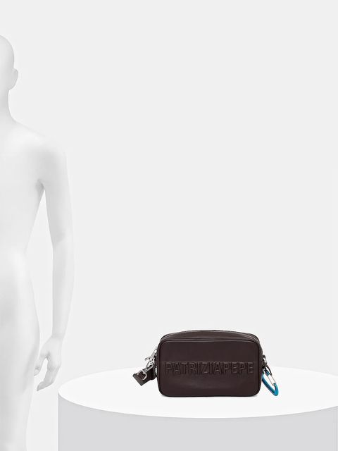 Patrizia Pepe torebka skórzana kolor brązowy 8B0254 L113