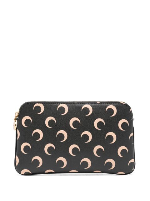 Marine Serre Moon print zip pouch - Black - zdjęcie produktu nr 1