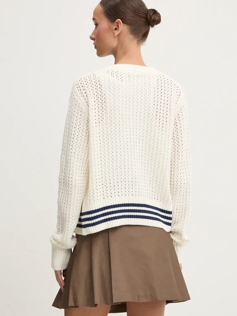 adidas Originals kardigan Cardigan damski kolor beżowy IX1049