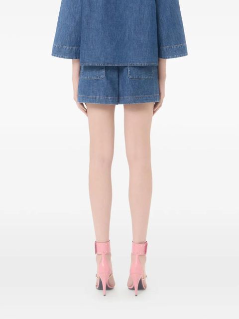 Valentino Garavani denim chambray shorts - Blue