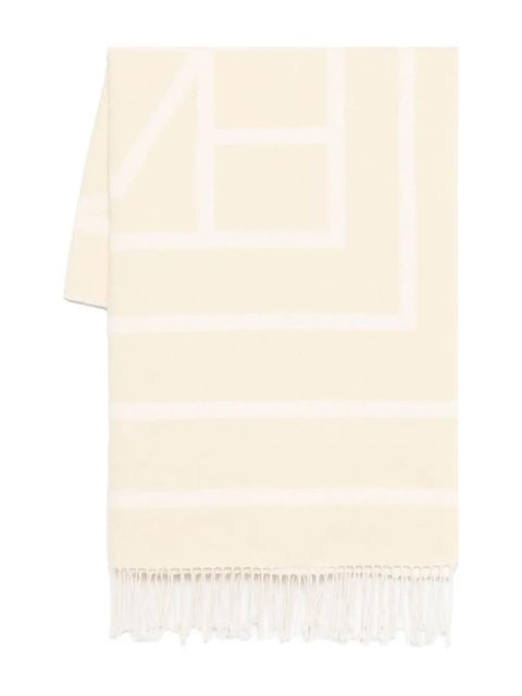 TOTEME monogram-jacquard scarf - Neutrals - zdjęcie produktu nr 1