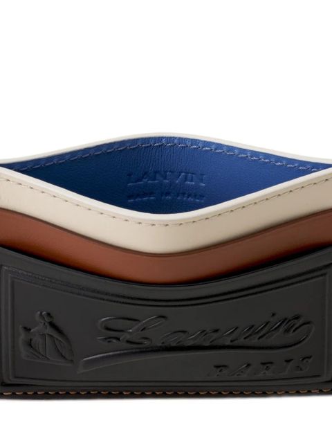 Lanvin debossed leather cardholder - Black