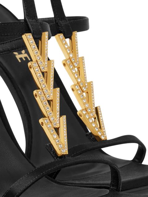 Versace 105mm crystal-embellished sandals - Black