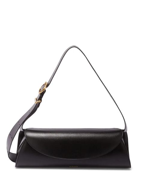 Jil Sander small Cannolo leather shoulder bag - Black - zdjęcie produktu nr 1