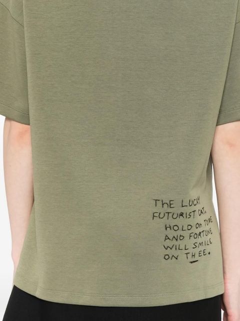 LOEWE logo-embroidered T-shirt - Green