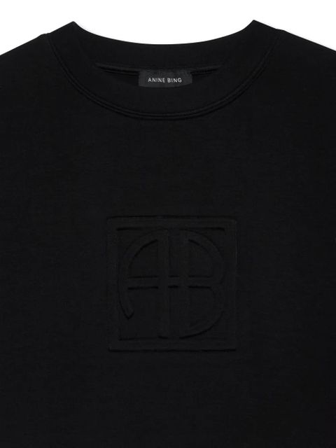 ANINE BING Alto monogram sweatshirt - Black