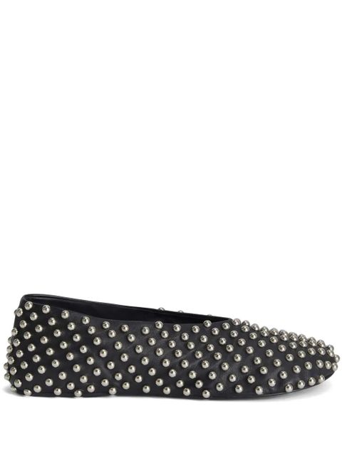 Jil Sander studded ballerina shoes - Black - zdjęcie produktu nr 1