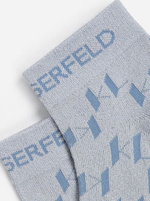 Karl Lagerfeld skarpetki 2-pack damskie kolor niebieski A2W47007