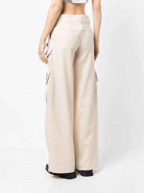 Off-White Toybox wide-leg cargo trousers - Neutrals