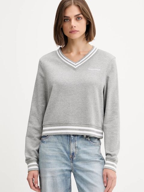 Guess Jeans bluza damska kolor szary z aplikacją W5YQ18 K68I4 - zdjęcie produktu nr 1