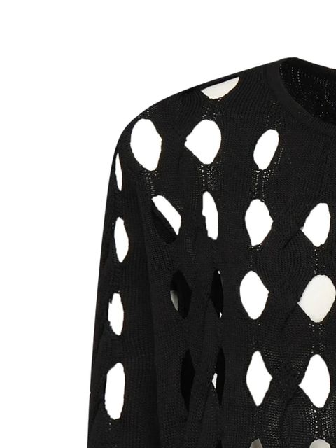 PINKO open-knit cardigan - Black - zdjęcie produktu nr 2