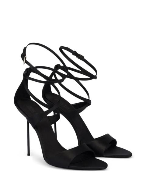 Paris Texas 105mm Lidia wrap-around stiletto sandals - Black - zdjęcie produktu nr 2
